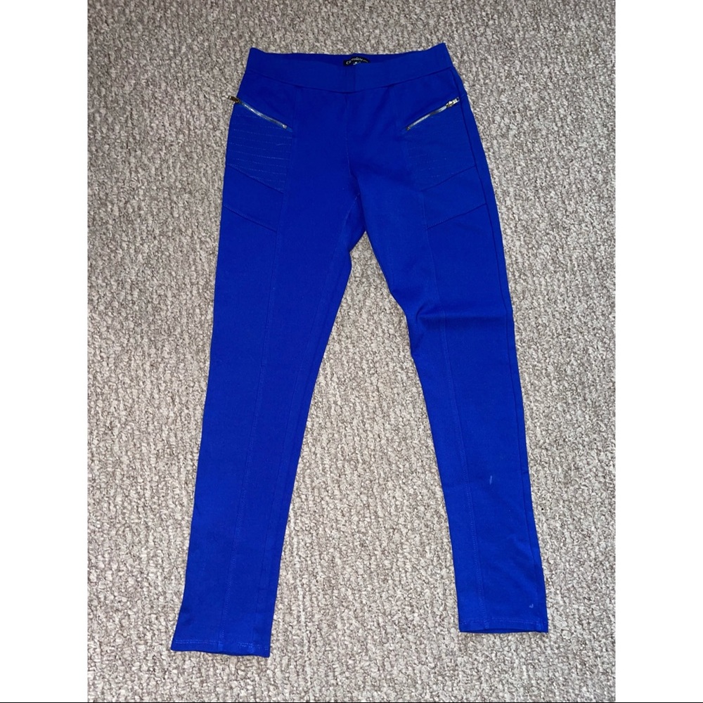 Chocolate USA Zipper Pockets Blue Pants